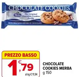 Iperal Chocolate cookies MERBA offerta
