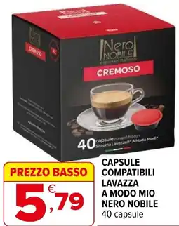 Iperal Capsule compatibili lavazza a modo mio NERO NOBILE offerta