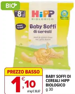 Iperal Baby soffi di cereali HIPP BIOLOGICO offerta