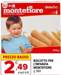 Iperal Biscotto per l'infanzia MONTEFIORE offerta