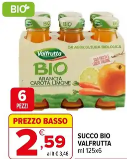 Iperal Succo bio VALFRUTTA offerta