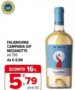 Iperal Falanghina campania igp MEZANOTTE offerta