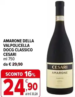 Iperal Amarone della valpolicella docg classico CESARI offerta