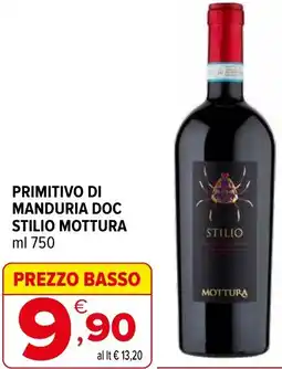Iperal Primitivo di manduria doc STILIO MOTTURA offerta