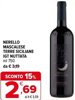Iperal Nerello mascalese terre siciliane igt NUTTATA offerta