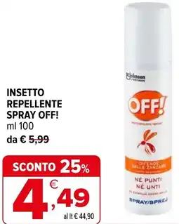 Iperal Insetto repellente spray OFF! offerta