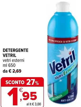 Iperal Detergente VETRIL offerta