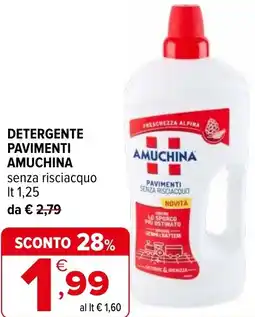 Iperal Detergente pavimenti AMUCHINA offerta