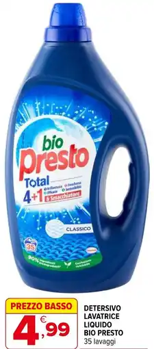 Iperal Detersivo lavatrice liquido BIO PRESTO offerta