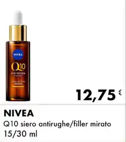 Iper Tosano NIVEA Q10 siero antirughe/filler mirato offerta