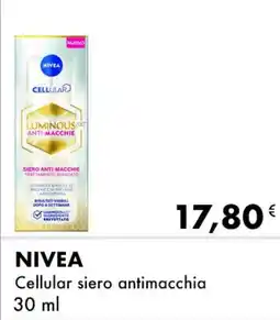 Iper Tosano NIVEA Cellular siero antimacchia offerta