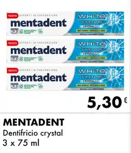Iper Tosano MENTADENT Dentifricio crystal offerta