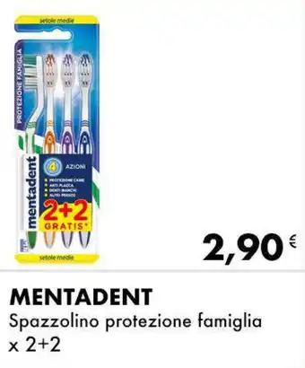 Iper Tosano MENTADENT Spazzolino protezione famiglia offerta
