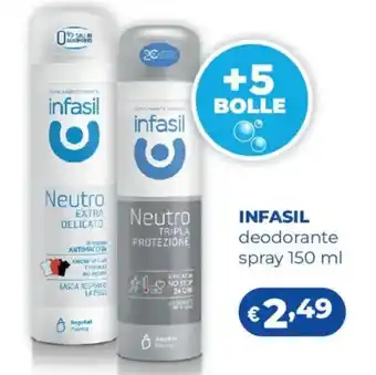 Acqua & Sapone INFASIL deodorante spray offerta