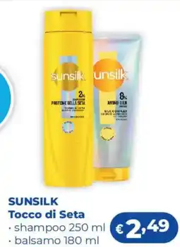 Acqua & Sapone SUNSILK Tocco di Seta shampoo, balsamo offerta