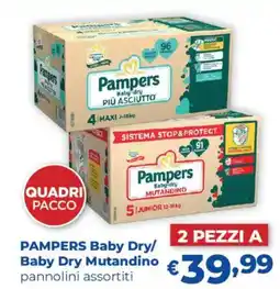 Acqua & Sapone PAMPERS Baby Dry/ Baby Dry Mutandino offerta