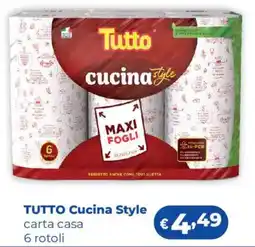 Acqua & Sapone TUTTO Cucina Style carta casa offerta