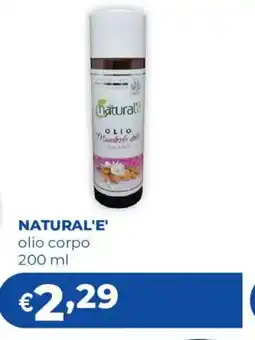 Acqua & Sapone NATURAL'E' olio corpo offerta