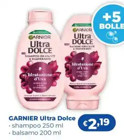 Acqua & Sapone GARNIER Ultra Dolce shampoo, balsamo offerta