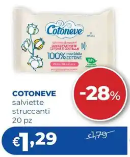 Acqua & Sapone COTONEVE salviette struccanti offerta