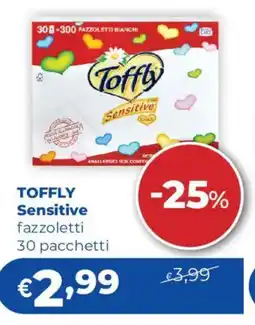 Acqua & Sapone TOFFLY Sensitive fazzoletti offerta