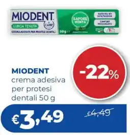 Acqua & Sapone MIODENT crema adesiva per protesi dentali offerta