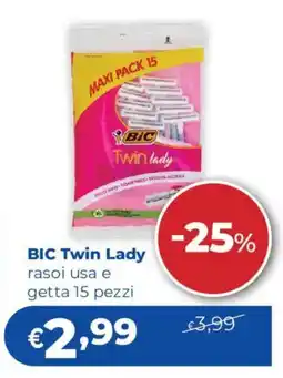 Acqua & Sapone BIC Twin Lady rasoi usa e getta offerta