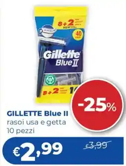 Acqua & Sapone GILLETTE Blue II rasoi usa e getta offerta