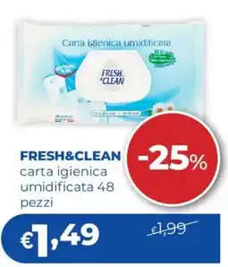Acqua & Sapone FRESH&CLEAN carta igienica umidificata offerta
