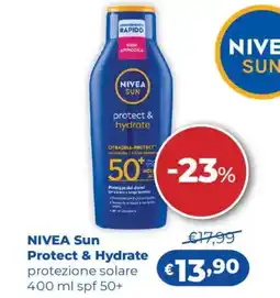 Acqua & Sapone NIVEA Sun Protect & Hydrate protezione solare spf 50+ offerta