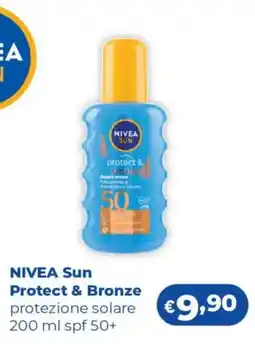 Acqua & Sapone NIVEA Sun Protect & Bronze protezione solare spf 50+ offerta