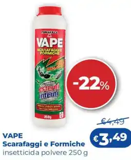 Acqua & Sapone VAPE Scarafaggi e Formiche insetticida polvere offerta