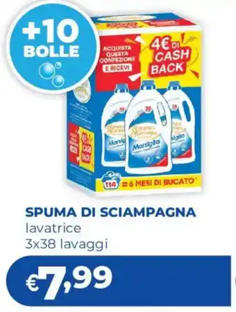 Acqua & Sapone SPUMA DI SCIAMPAGNA lavatrice offerta