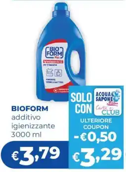 Acqua & Sapone BIOFORM additivo igienizzante offerta