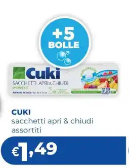 Acqua & Sapone CUKI sacchetti apri & chiudi offerta