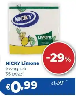 Acqua & Sapone -29% NICKY Limone tovaglioli offerta