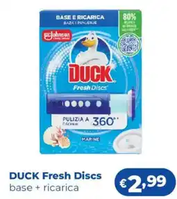 Acqua & Sapone DUCK Fresh Discs base + ricarica offerta