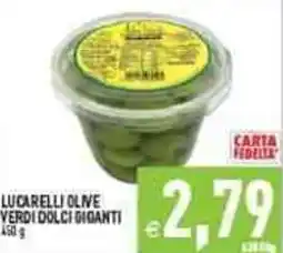 Iperfamily Lucarelli olive verdi dolci giganti offerta