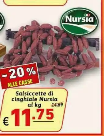 Salsiccette di cinghiale