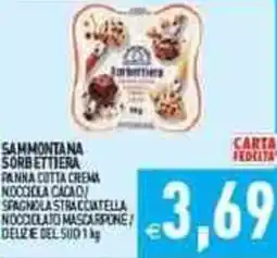 Iperfamily Sammontana sorbettiera panna cotta crema offerta