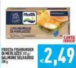 Iperfamily Frosta fishburger di merluzzo/ salmone selvaggio offerta