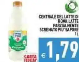 Iperfamily Centrale del latte di roma latte parzialmente scremato piu sapore offerta