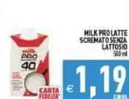 Iperfamily Milk pro latte scremato senza lattosio offerta
