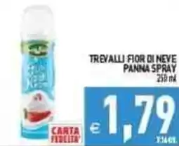 Iperfamily Trevalli fior di neve panna spray offerta