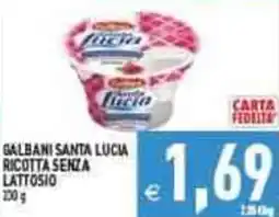 Iperfamily Galbani santa lucia ricotta senza lattosio offerta