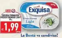 Iperfamily Exquisa formaggio fresco cremoso light offerta