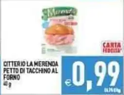 Iperfamily Citterio la merenda petto di tacchino al forno offerta
