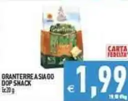 Iperfamily Granterre asiago dop snack offerta