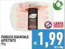 Iperfamily Fiorucci guanciale affettato offerta