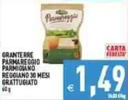 Iperfamily Granterre parmareggio parmigiano reggiano 30 mesi grattugiato offerta